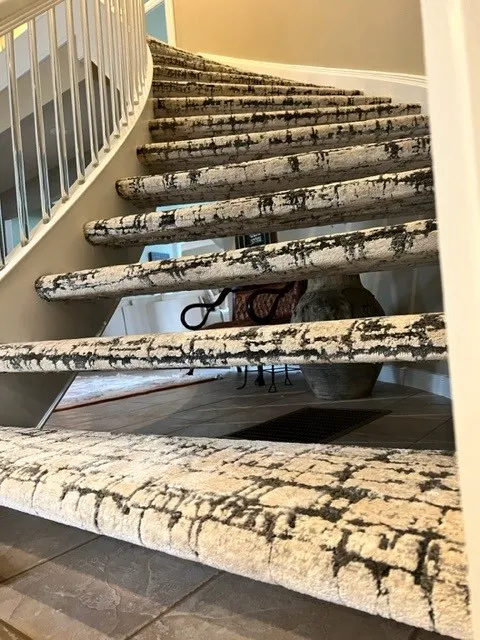 Nourison carpet on stair